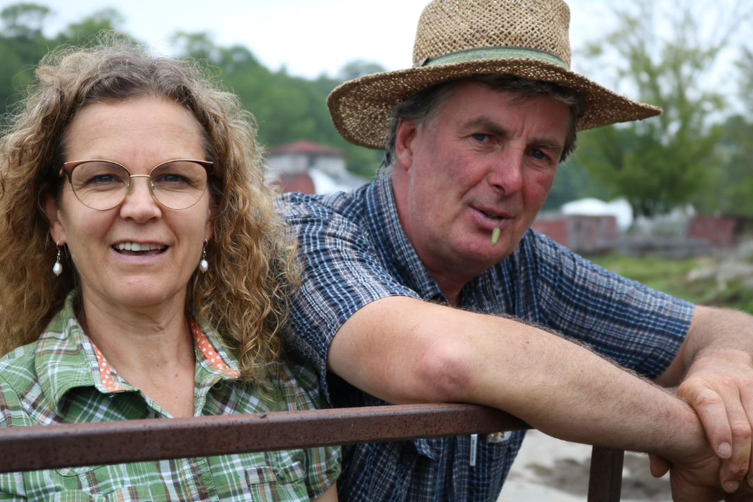 Your farmers, Katy and Cam Ward